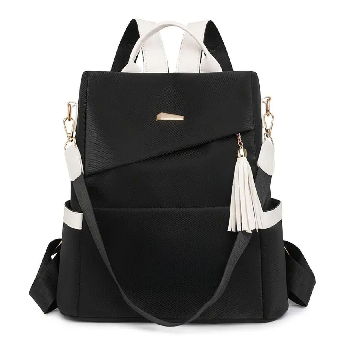 Рюкзак против краж 2025 Новая мода Мягкая кожа Двойного назначения Большой вместимости Дорожный рюкзак Легкая сумка для поездок на работу черный белый
Рюкзак против краж 2025 Новая мода Мягкая кожа Двойного назначения Большой вместимости Дорожный рюкзак Легкая сумка для поездок на работу черный белый