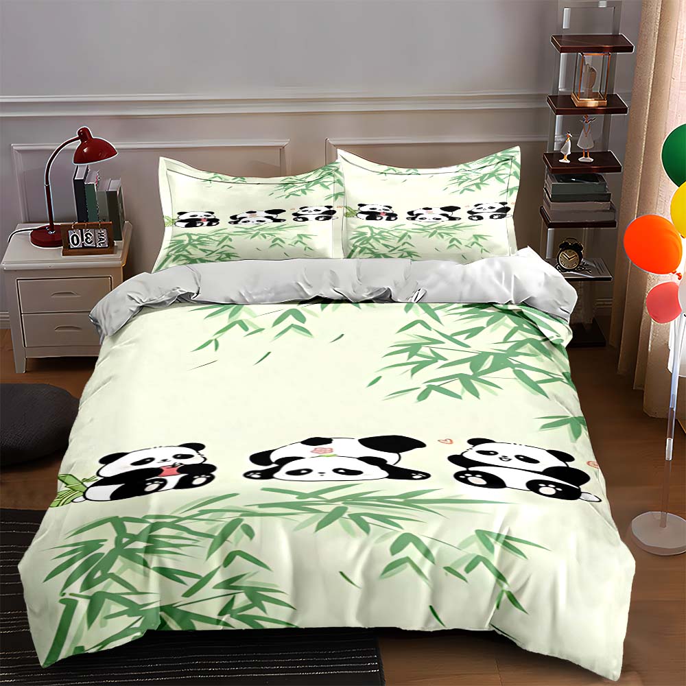 Pandas and bamboo. Bedding Duvet cover sets Duvet covers Pillowcases gifts (1 * Duvet Cover 2 * Pillowcases, without duvet insert) 135x200cm
Pandas and bamboo. Bedding Duvet cover sets Duvet covers Pillowcases gifts (1 * Duvet Cover 2 * Pillowcases, without duvet insert) 135x200cm