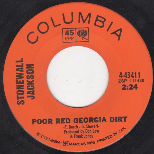 7inch Record STONEWALL JACKSON - Poor Red Georgia Dirt 443411 Columbia 1965 Canada Folk Used
7inch Record STONEWALL JACKSON - Poor Red Georgia Dirt 443411 Columbia 1965 Canada Folk Used