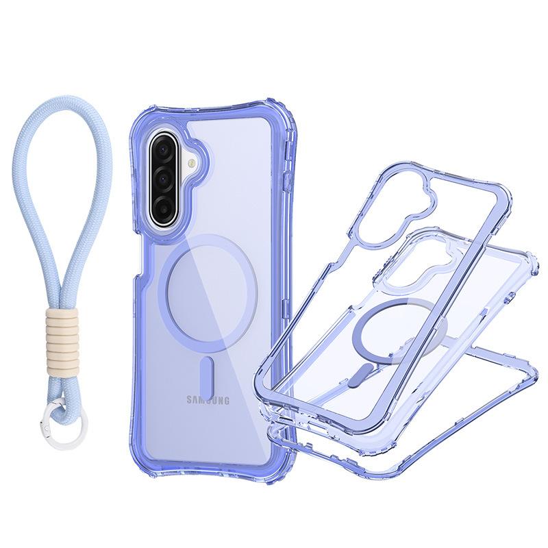 for Samsung A17 Magnetic Translucent 3-in-1 Phone Case with Wristband For iPhone 17 Pro Max
for Samsung A17 Magnetic Translucent 3-in-1 Phone Case with Wristband For iPhone 17 Pro Max