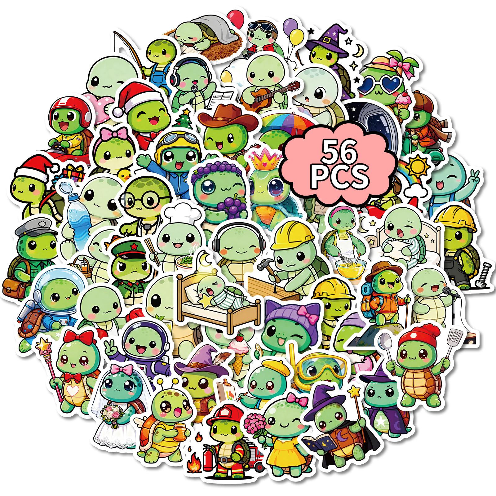 56 Super Cute Sea Turtles Daily Graffiti Stickers Cartoon Animals Daily Scenes Stickers Decorative Materials
56 Super Cute Sea Turtles Daily Graffiti Stickers Cartoon Animals Daily Scenes Stickers Decorative Materials