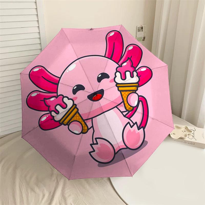 1PC Axolotl Ice Cream Umbrella-8-Rib Reinforced Portable Folding Travel Suitable for All Seasons Outdoor Daily Use-G349
1PC Axolotl Ice Cream Umbrella-8-Rib Reinforced Portable Folding Travel Suitable for All Seasons Outdoor Daily Use-G349