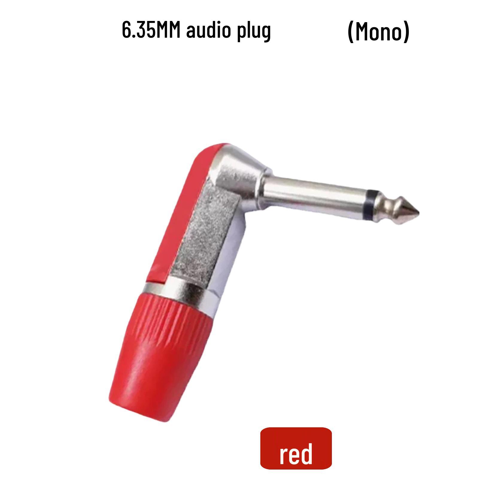 6.35mm Stereo/Mono Audio Plug, 2-Pole/3-Pole Angled Adapter
6.35mm Stereo/Mono Audio Plug, 2-Pole/3-Pole Angled Adapter