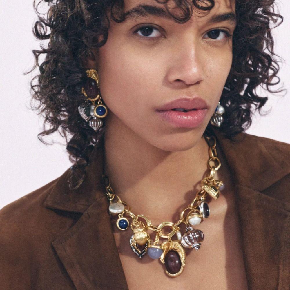 Colored Stone Exaggerated Eardrops Vintage Metal Necklace Earrings Baroque Pearl Earrings Gift Silver Earrings
Colored Stone Exaggerated Eardrops Vintage Metal Necklace Earrings Baroque Pearl Earrings Gift Silver Earrings