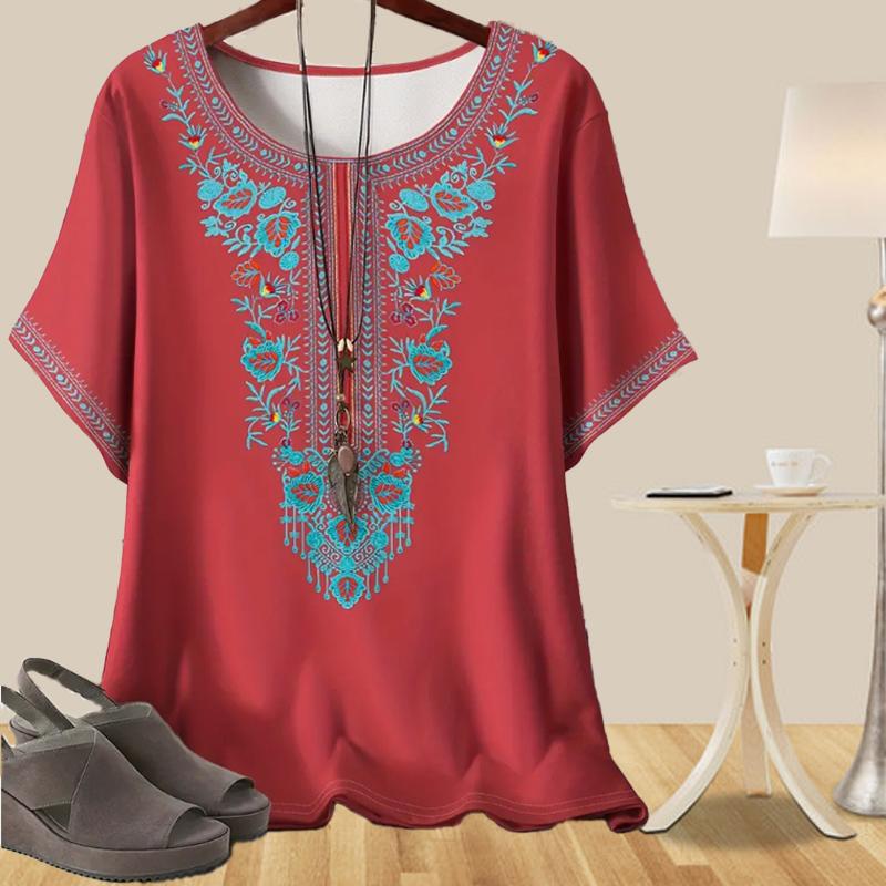 Женская трендовая повседневная свободная весенняя рубашка с коротким рукавом, изысканные ретро-узоры, напечатанные топы 8XL
Женская трендовая повседневная свободная весенняя рубашка с коротким рукавом, изысканные ретро-узоры, напечатанные топы 8XL