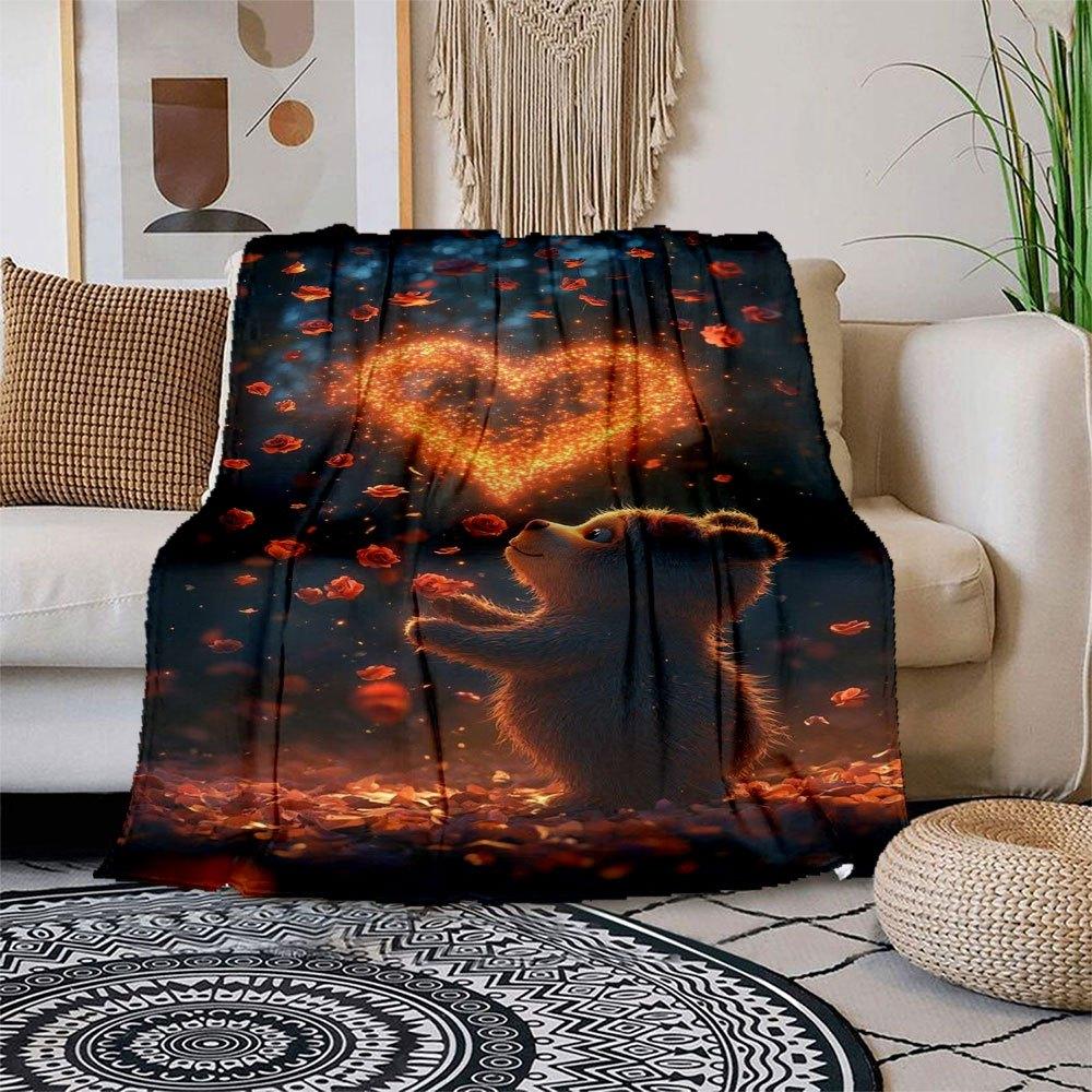 Magical Heart Bear Wall Art Print - Romantic Home Decor Blanket Flannel Throw Blanket for Sofa, Bed, Travel, Camping, Office, Couch, Chair, 150x180cm
Magical Heart Bear Wall Art Print - Romantic Home Decor Blanket Flannel Throw Blanket for Sofa, Bed, Travel, Camping, Office, Couch, Chair, 150x180cm