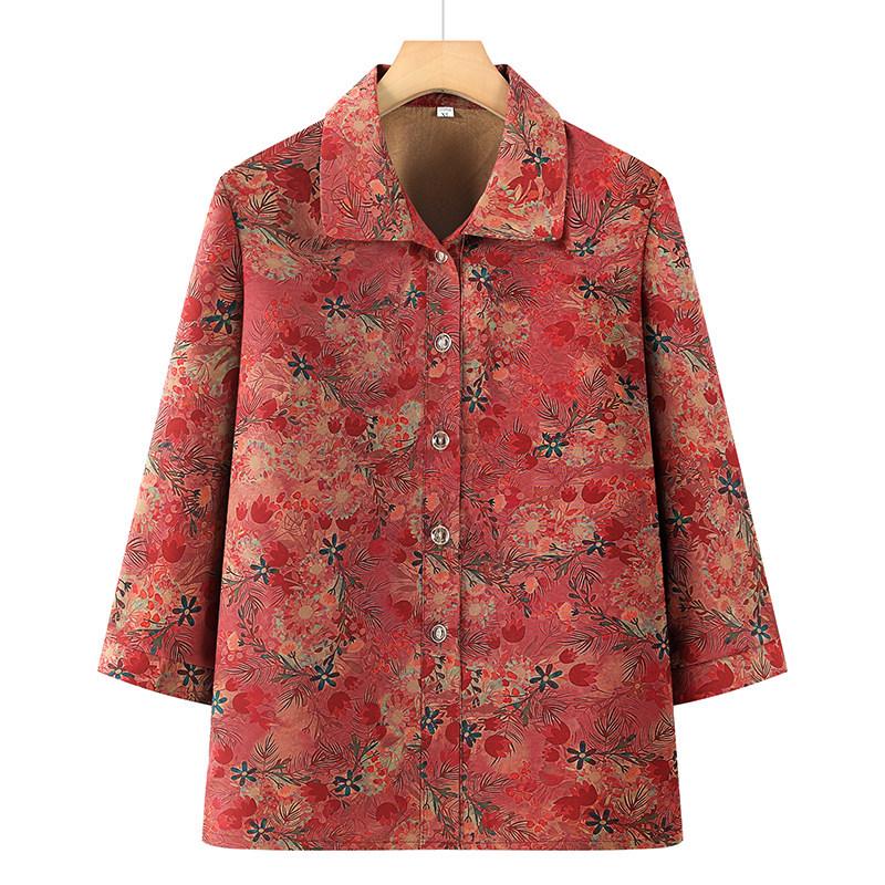 Summer Wear: Mid-Sleeve Shirts & Loose Cardigans for Middle-Aged and Elderly Women XL - 90-105 lbs красный
Summer Wear: Mid-Sleeve Shirts & Loose Cardigans for Middle-Aged and Elderly Women XL - 90-105 lbs красный