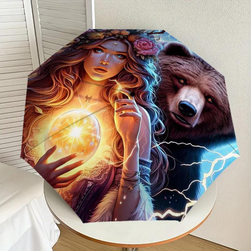 1pc Enchanted Forest Spirit Umbrella with Plastic Handle,Suitable for All Seasons Home Travel Outdoor UmbrellaDD103
1pc Enchanted Forest Spirit Umbrella with Plastic Handle,Suitable for All Seasons Home Travel Outdoor UmbrellaDD103