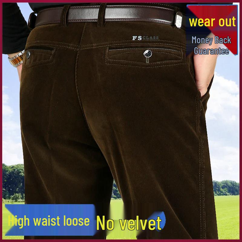 Men s High Waist Corduroy Pants – Autumn/Winter Casual Straight-Leg Trousers for Middle-Aged Men 40 (3ft 1 in Waist)
Men s High Waist Corduroy Pants – Autumn/Winter Casual Straight-Leg Trousers for Middle-Aged Men 40 (3ft 1 in Waist)