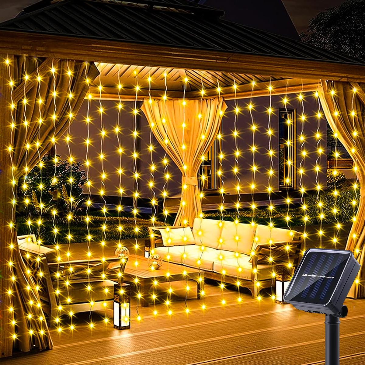 1pc Solar Curtain String Lights Outdoor Fairy Lights Solar Powered Twinkle String Lights 8 Modes For Home Garden Patio Decor
1pc Solar Curtain String Lights Outdoor Fairy Lights Solar Powered Twinkle String Lights 8 Modes For Home Garden Patio Decor