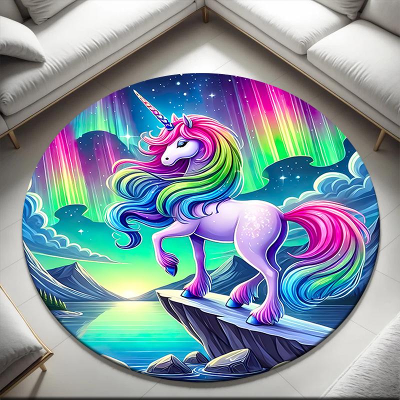 1pc Enchanting Unicorn Round carpet Painted Printed circular carpet, home door mat, outdoor travel protection carpet 80x80cm( 31x31in)
1pc Enchanting Unicorn Round carpet Painted Printed circular carpet, home door mat, outdoor travel protection carpet 80x80cm( 31x31in)