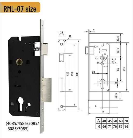 European 85mm Copper Double Tongue Fireproof Lock Body for Left & Right Hand Mechanical Doors
European 85mm Copper Double Tongue Fireproof Lock Body for Left & Right Hand Mechanical Doors
