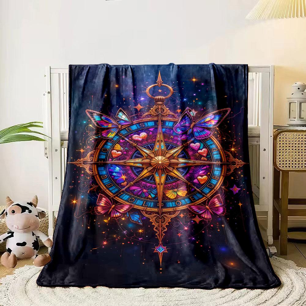 A vibrant compass rose surrounded by colorful butterflies and hearts. for all seasons blanket lunch break throw gift 80cm x 120cm
A vibrant compass rose surrounded by colorful butterflies and hearts. for all seasons blanket lunch break throw gift 80cm x 120cm