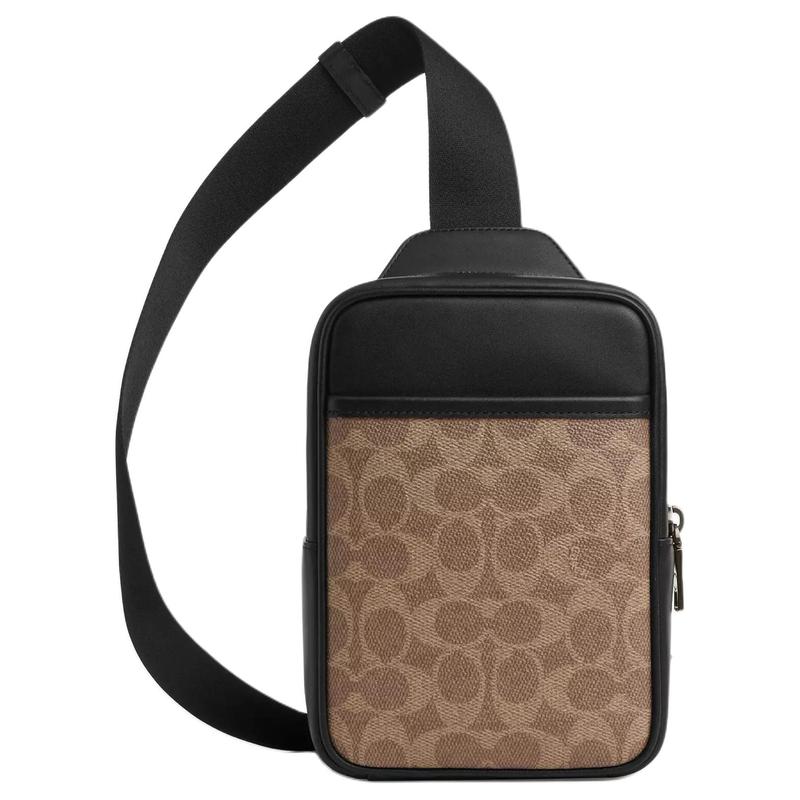 COACH Turner 12 presbyopic print stitching coated canvas and cowhide chest bag small size men s tan коричневий
COACH Turner 12 presbyopic print stitching coated canvas and cowhide chest bag small size men s tan коричневий