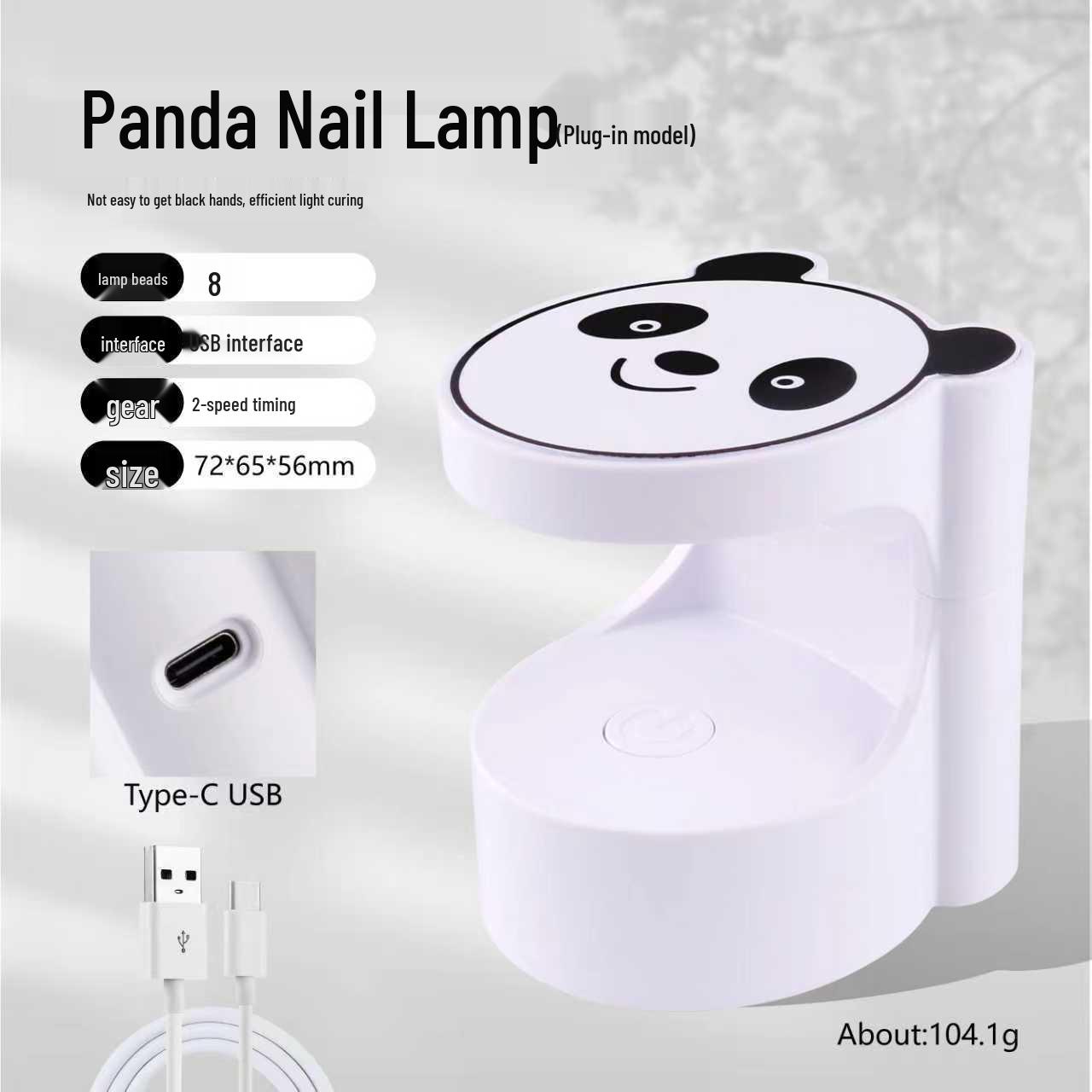 Nail Charging Panda Mini UV/LED Lamp: Quick-Dry Gel Nail Light
Nail Charging Panda Mini UV/LED Lamp: Quick-Dry Gel Nail Light