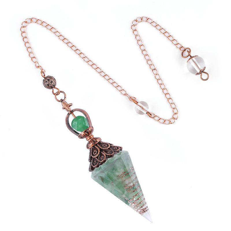 1pc Natural Stone Pendulum Necklaces Hexagonal Cone Crushed Stone Amethysts Rose Quartz Pendant Jewelry Accessories
1pc Natural Stone Pendulum Necklaces Hexagonal Cone Crushed Stone Amethysts Rose Quartz Pendant Jewelry Accessories