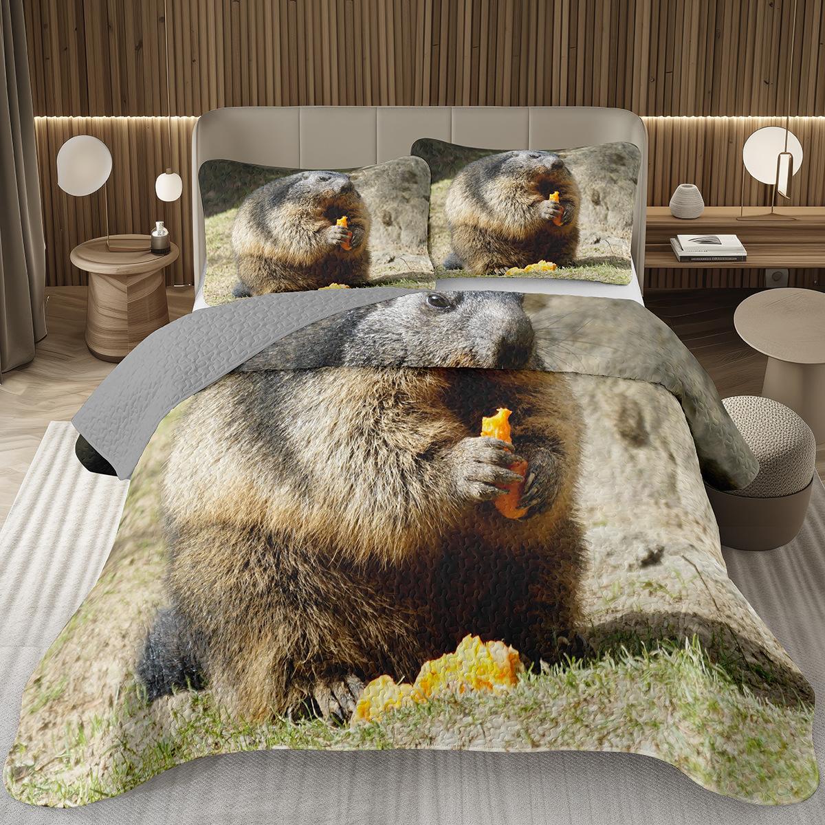 Comforter Groundhog Twin Queen Prairie Dog Quilted Bedding Set Cute Groundhog Set Wildlife Plump Animal Quilt Bed Comforter (quilt)-EU Single(135*200cm)3pcs
Comforter Groundhog Twin Queen Prairie Dog Quilted Bedding Set Cute Groundhog Set Wildlife Plump Animal Quilt Bed Comforter (quilt)-EU Single(135*200cm)3pcs