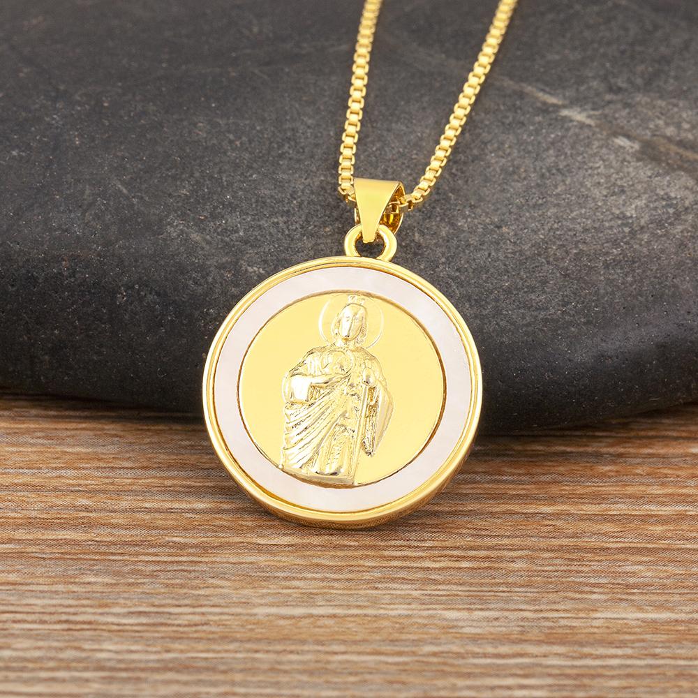 Nidin New Design Retro Round Shape Charm Pendant Necklace 5 Styles Choice Religious Believer Chain Choker Jewelry Accessories
Nidin New Design Retro Round Shape Charm Pendant Necklace 5 Styles Choice Religious Believer Chain Choker Jewelry Accessories