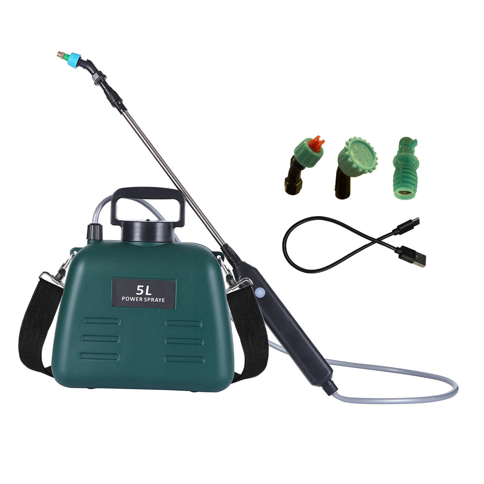 5 л Электрический садовый опрыскиватель USB Перезаряжаемый Телескопическая штанга для полива газона зелёный
5 л Электрический садовый опрыскиватель USB Перезаряжаемый Телескопическая штанга для полива газона зелёный