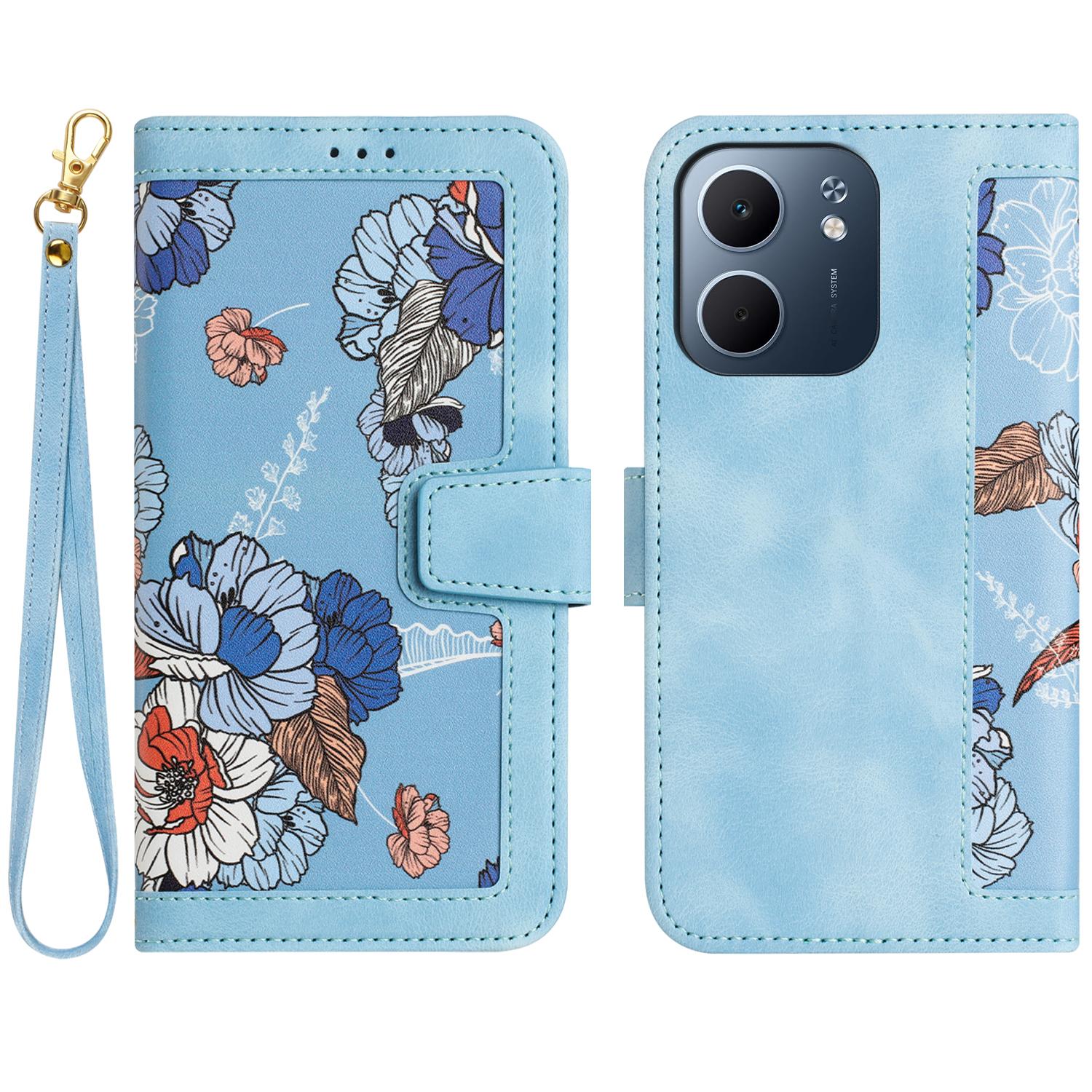Чохол для Oppo A5x 4G зі Шкіри PU з Квітковим Малюнком, Кишенями для Карток/Ремінцем на Зап ястя A
Чохол для Oppo A5x 4G зі Шкіри PU з Квітковим Малюнком, Кишенями для Карток/Ремінцем на Зап ястя A
