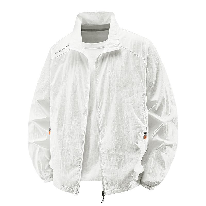 Мужская летняя быстросохнущая дышащая куртка для улицы, ультратонкая солнцезащитная, повседневная, больших размеров, для рыбалки, альпинизма, пешего туризма, верхняя одежда XS