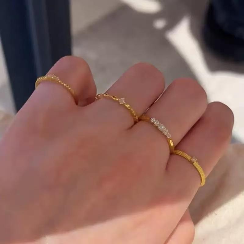 Copper gilded Dadongmen fine glitter zircon ring women s Korean daily versatile index finger ring hand jewelry minimalist Adjustable opening
Copper gilded Dadongmen fine glitter zircon ring women s Korean daily versatile index finger ring hand jewelry minimalist Adjustable opening