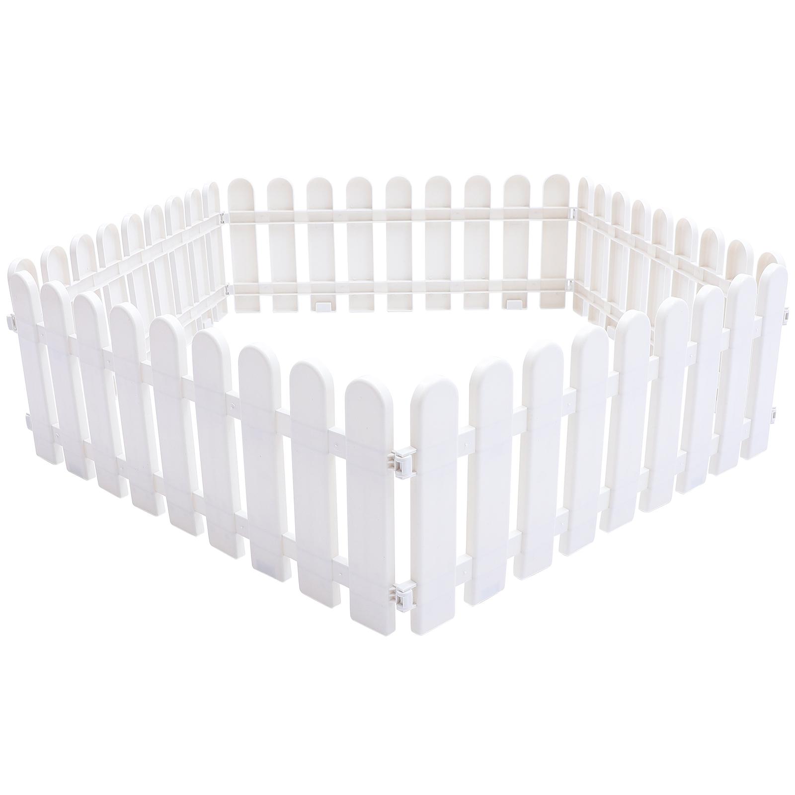 5Pcs Garden Fence Edging Border Lawn White Decorative Picket Plastic Outdoor Barrier Flower Pet Fences Yard Panels Path Edgings
5Pcs Garden Fence Edging Border Lawn White Decorative Picket Plastic Outdoor Barrier Flower Pet Fences Yard Panels Path Edgings
