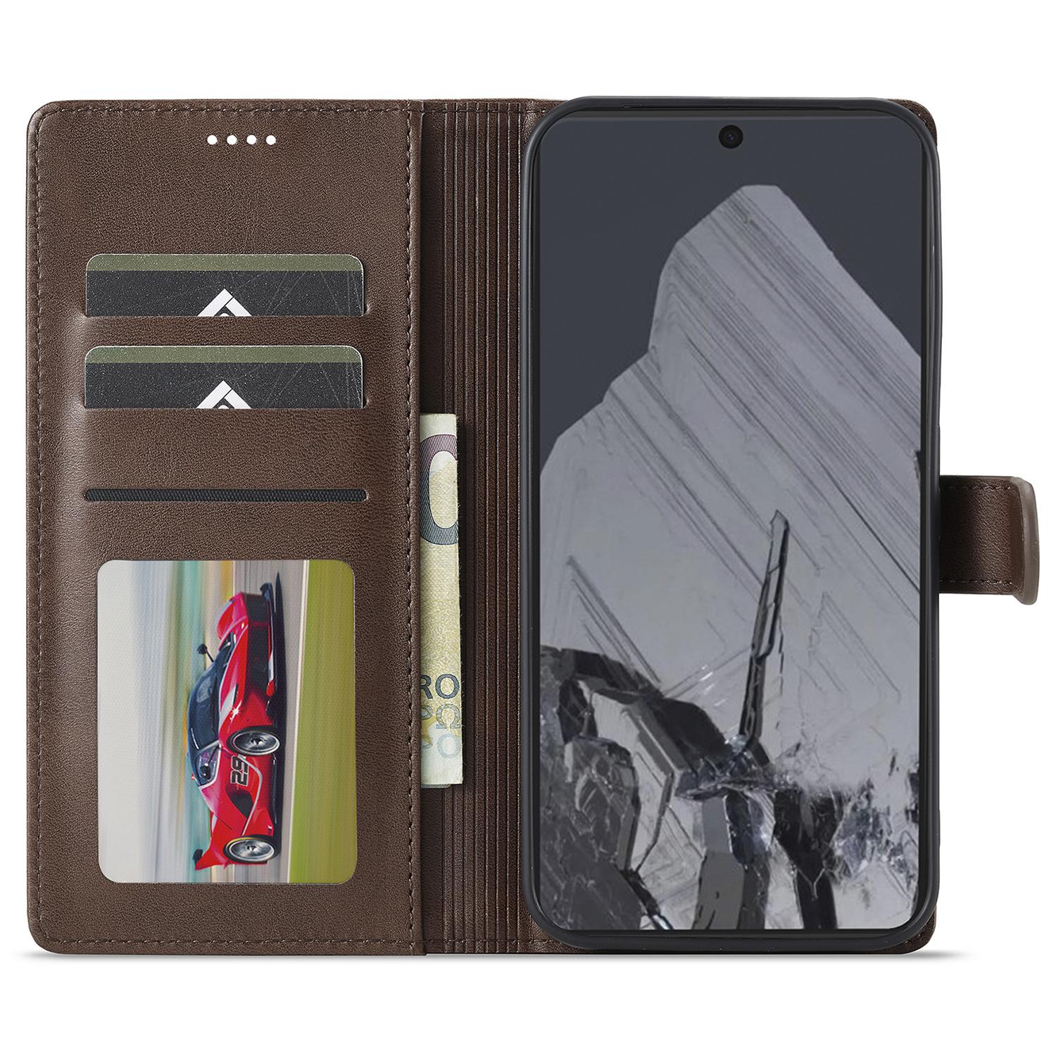 LC.IMEEKE For Google Pixel 9 Pro XL Case Calf Texture PU Leather Flip Phone Cover Brown
LC.IMEEKE For Google Pixel 9 Pro XL Case Calf Texture PU Leather Flip Phone Cover Brown