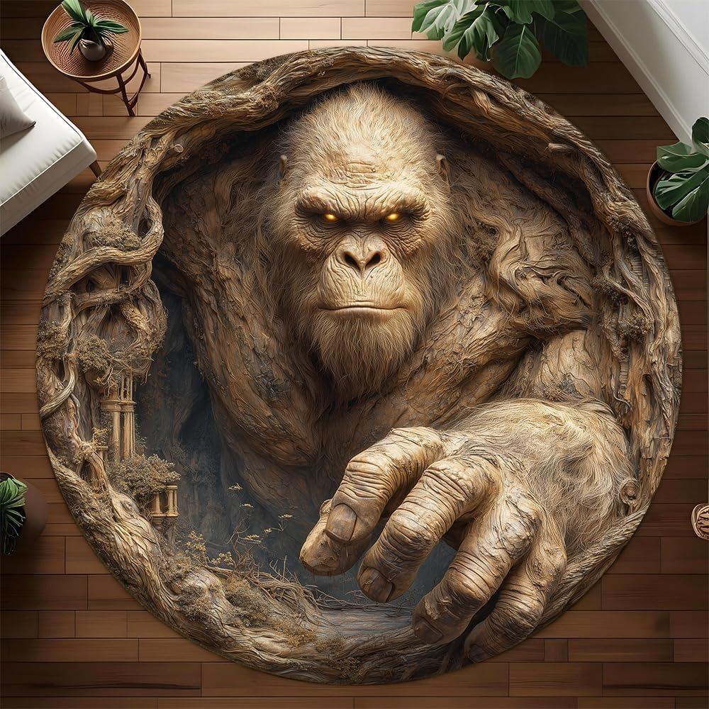 3D Иллюзии Горилла Дыра Круглый Ковер Мягкий Нескользящий Ковер для Гостиной Животная Тема Домашний Декор Защитный Коврик для Пола для Прихожей 60cm x 60cm
3D Иллюзии Горилла Дыра Круглый Ковер Мягкий Нескользящий Ковер для Гостиной Животная Тема Домашний Декор Защитный Коврик для Пола для Прихожей 60cm x 60cm