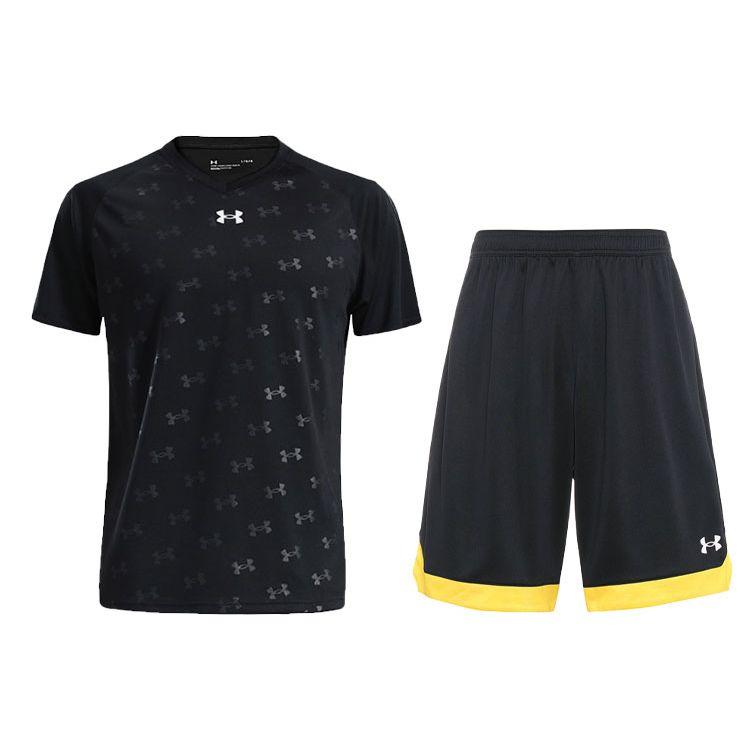 Under Armour Свободный крой с коротким рукавом и принтом, трикотажные шорты, повседневный спортивный комплект, мужские комплекты, черный цвет 21500531-001+21500202-001 S
Under Armour Свободный крой с коротким рукавом и принтом, трикотажные шорты, повседневный спортивный комплект, мужские комплекты, черный цвет 21500531-001+21500202-001 S