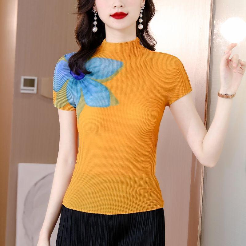 Pleated Pineapple Wrinkled Bubble Shirt Versatile Magic Blue Slim Tops one size жовтий
Pleated Pineapple Wrinkled Bubble Shirt Versatile Magic Blue Slim Tops one size жовтий