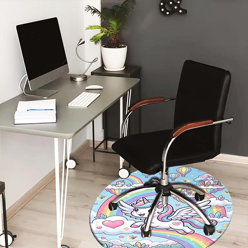 1PC Unicorn Rainbow Non-Slip Floor Round carpet, Office, family, bedroom, Large Area Rug Indoor Rugs, Vibrant Colors-Z0494 80cm by 80cm
1PC Unicorn Rainbow Non-Slip Floor Round carpet, Office, family, bedroom, Large Area Rug Indoor Rugs, Vibrant Colors-Z0494 80cm by 80cm