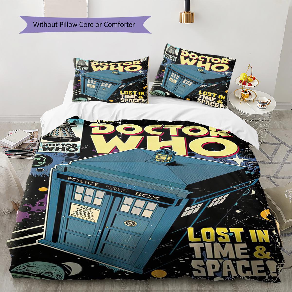 Doctor Who Pattern Bedding Quilt Set Quilt Cover Pillowcase Home Decoration Gift (1 * duvet cover + 2 * pillowcase, without core) 155x200cm
Doctor Who Pattern Bedding Quilt Set Quilt Cover Pillowcase Home Decoration Gift (1 * duvet cover + 2 * pillowcase, without core) 155x200cm