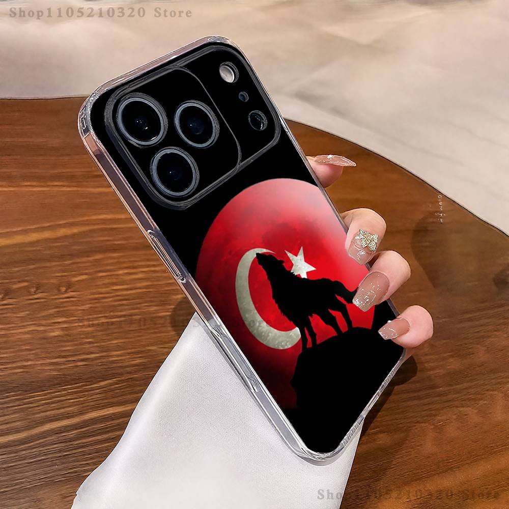 Cool Turk Wolf Flag Phone Case For iPhone 17,16,15,14,13,12,11 Pro,Max,Plus,XR,Mini,E Clear Full-coverage Soft Cover iPhone14
Cool Turk Wolf Flag Phone Case For iPhone 17,16,15,14,13,12,11 Pro,Max,Plus,XR,Mini,E Clear Full-coverage Soft Cover iPhone14