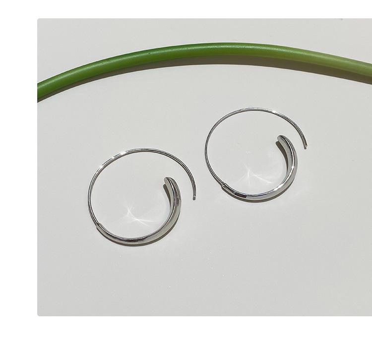 Women s High-End Silver Hoop Earrings: Niche Design, Simple and Elegant
Women s High-End Silver Hoop Earrings: Niche Design, Simple and Elegant