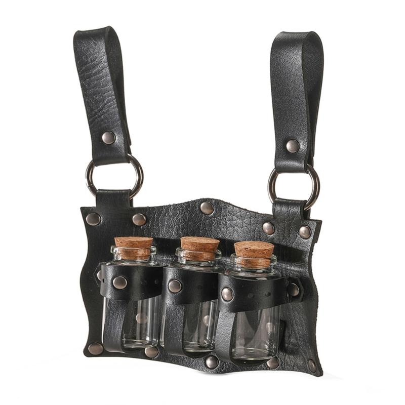 Реквізит для відьом середньовічного ренесансу. Фентезі-чарівник. Сумки для поясу для зілля ручної роботи для костюмованої події чорний
Реквізит для відьом середньовічного ренесансу. Фентезі-чарівник. Сумки для поясу для зілля ручної роботи для костюмованої події чорний