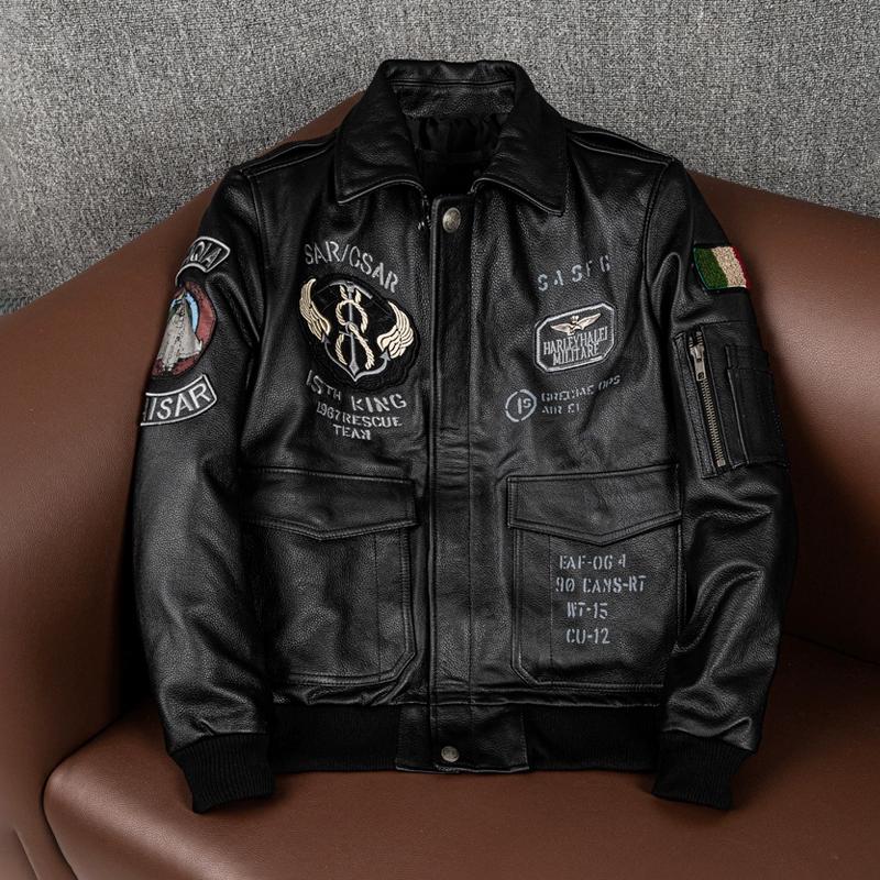 Новая мужская куртка из натуральной кожи, бомбер из коровьей кожи высшего сорта, стильное короткое пальто 4XL
Новая мужская куртка из натуральной кожи, бомбер из коровьей кожи высшего сорта, стильное короткое пальто 4XL