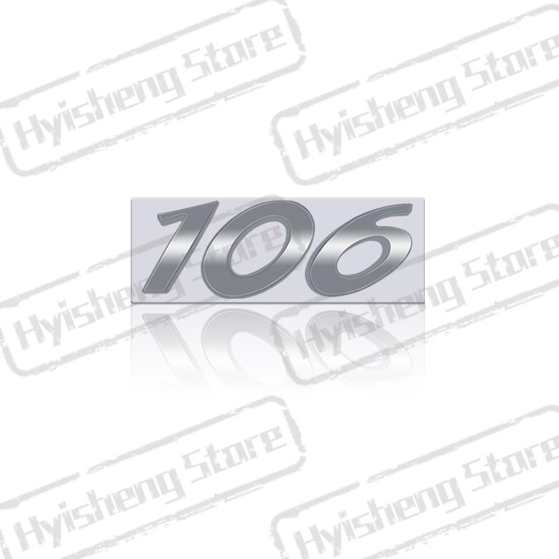 3D Metal Sticker For 106 107 Emblem Letters Badge Decoration Rear Trunk Stickers Car Styling Accessories
3D Metal Sticker For 106 107 Emblem Letters Badge Decoration Rear Trunk Stickers Car Styling Accessories