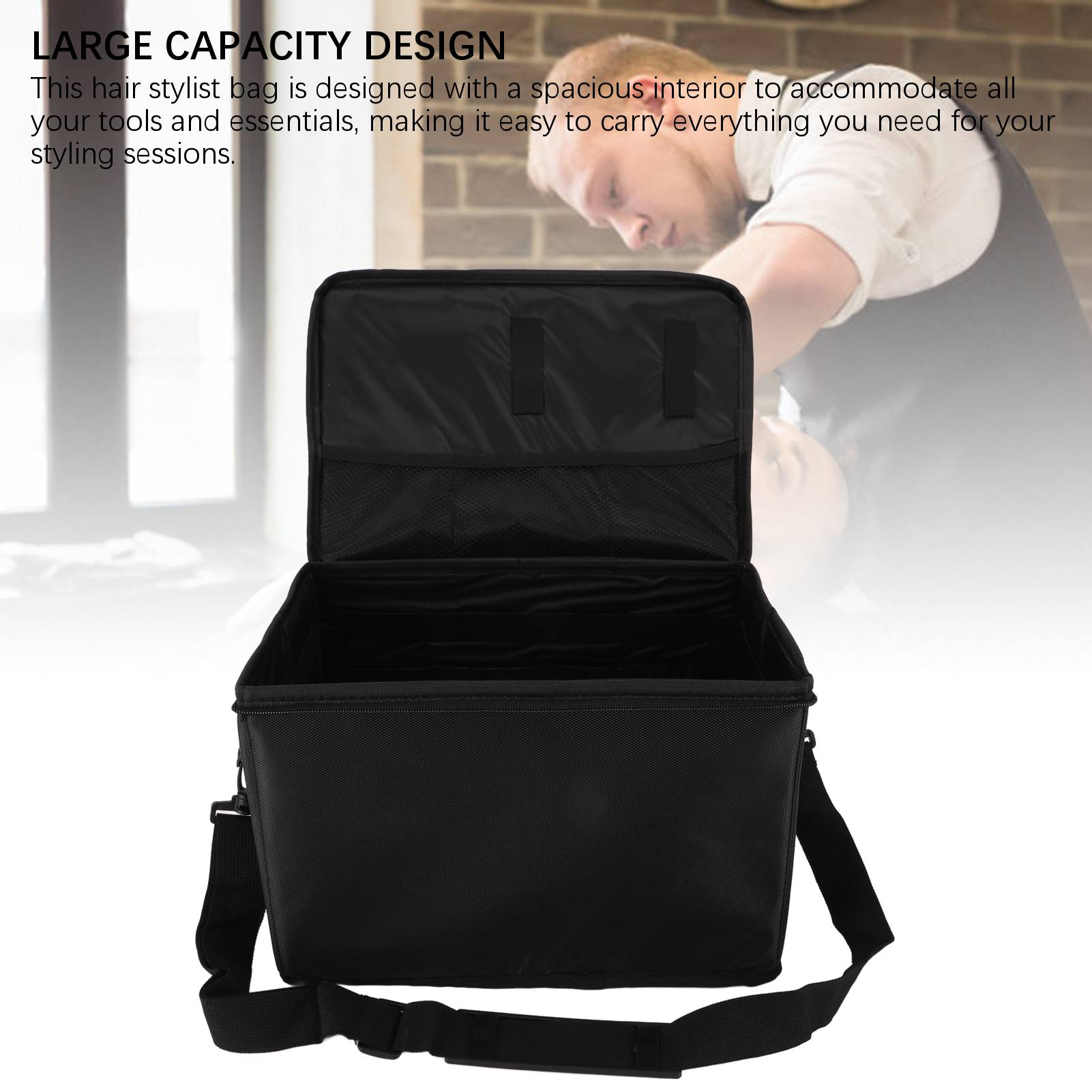 Hair Stylist Bag with Shoulder Strap Professional Cosmetics Beauty Makeup Organizer Bag Cosmetology Barber Travel Bag
Hair Stylist Bag with Shoulder Strap Professional Cosmetics Beauty Makeup Organizer Bag Cosmetology Barber Travel Bag