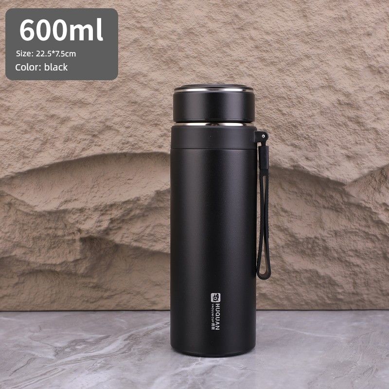 High-Grade 316 Stainless Steel Large Capacity Vacuum Cup Thickened Men s Tea Brewing Cup Sling Portable Vehicle-Mounted Water Cup Pot Black 600ml
High-Grade 316 Stainless Steel Large Capacity Vacuum Cup Thickened Men s Tea Brewing Cup Sling Portable Vehicle-Mounted Water Cup Pot Black 600ml
