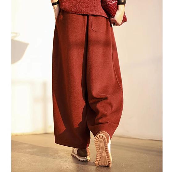 Artistic Retro Autumn Elastic Waist Wool Cotton Blend Pants Large кирпич красный
Artistic Retro Autumn Elastic Waist Wool Cotton Blend Pants Large кирпич красный
