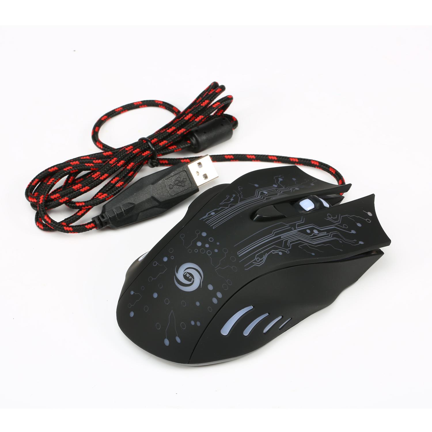 K1013 6-Key USB Wired Gaming Mouse 3200DPI with Colorful LED Light (CE/RoHS/FCC) As Shown A
K1013 6-Key USB Wired Gaming Mouse 3200DPI with Colorful LED Light (CE/RoHS/FCC) As Shown A