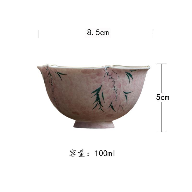 100ml Hand-painted Wisteria Teacup Luxury Tea Bowl Tea Pair Tea-tasting Fragrance Cup Chazhan Master Cups Cafes Collection Craft As Your Choose
100ml Hand-painted Wisteria Teacup Luxury Tea Bowl Tea Pair Tea-tasting Fragrance Cup Chazhan Master Cups Cafes Collection Craft As Your Choose