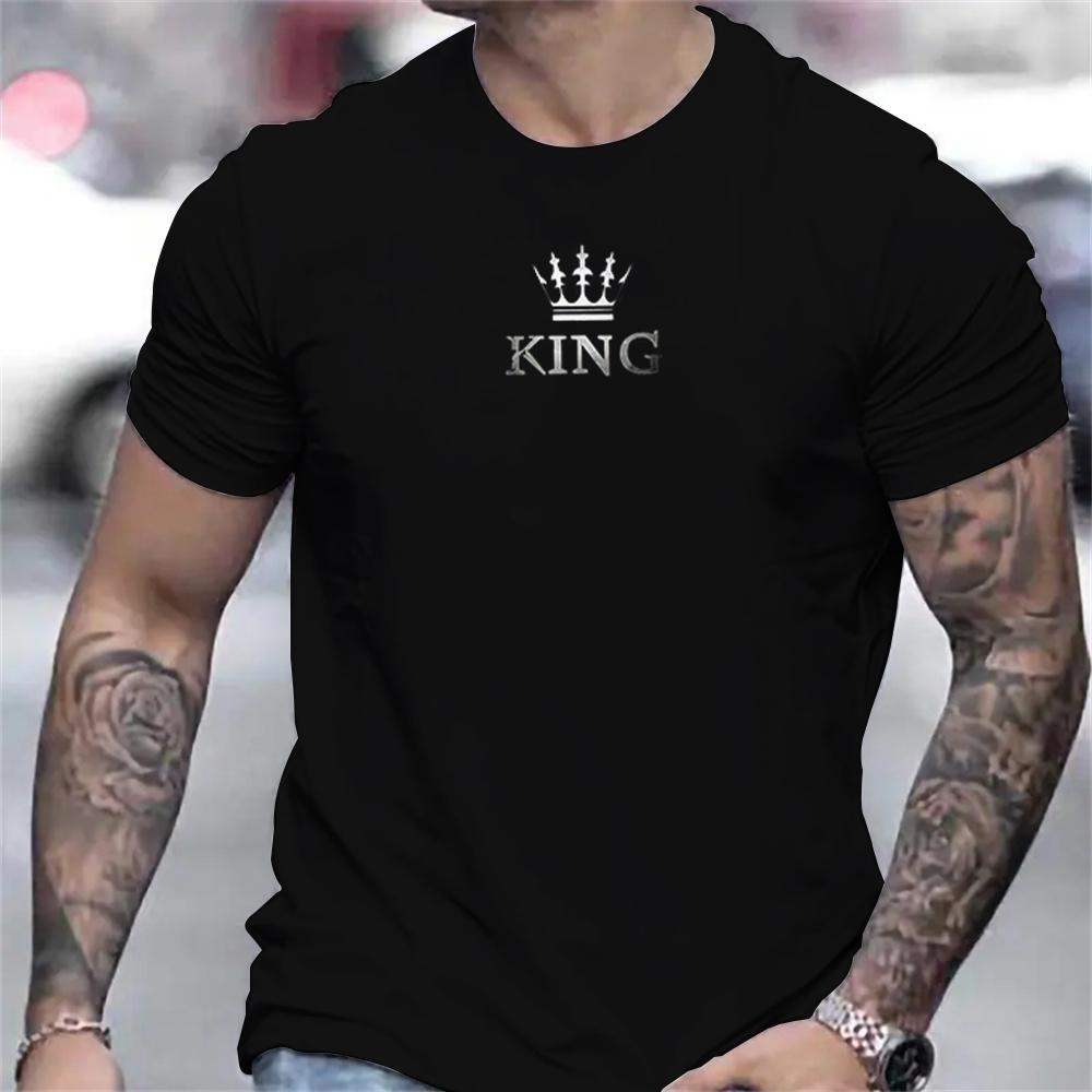 Винтажная мужская футболка с буквенным принтом King, мужская одежда, летняя повседневная уличная дизайнерская футболка с коротким рукавом, футболки большого размера
Винтажная мужская футболка с буквенным принтом King, мужская одежда, летняя повседневная уличная дизайнерская футболка с коротким рукавом, футболки большого размера
