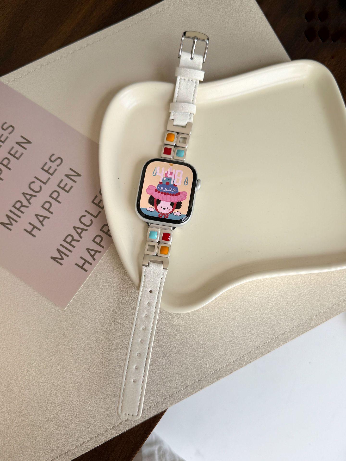 Leather Strap Eyeshadow Palette Connector for Apple Watch iWatch 11/SE 38/40/41 звездного света
Leather Strap Eyeshadow Palette Connector for Apple Watch iWatch 11/SE 38/40/41 звездного света