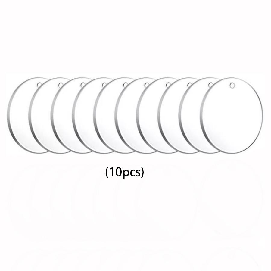 10/20/30pcs Transparent Acrylic Blank Perforated Disc, DIY Decoration for Holiday Hanging, Suitable for Christmas New Year and Birthday Parties 10pcs/set
10/20/30pcs Transparent Acrylic Blank Perforated Disc, DIY Decoration for Holiday Hanging, Suitable for Christmas New Year and Birthday Parties 10pcs/set