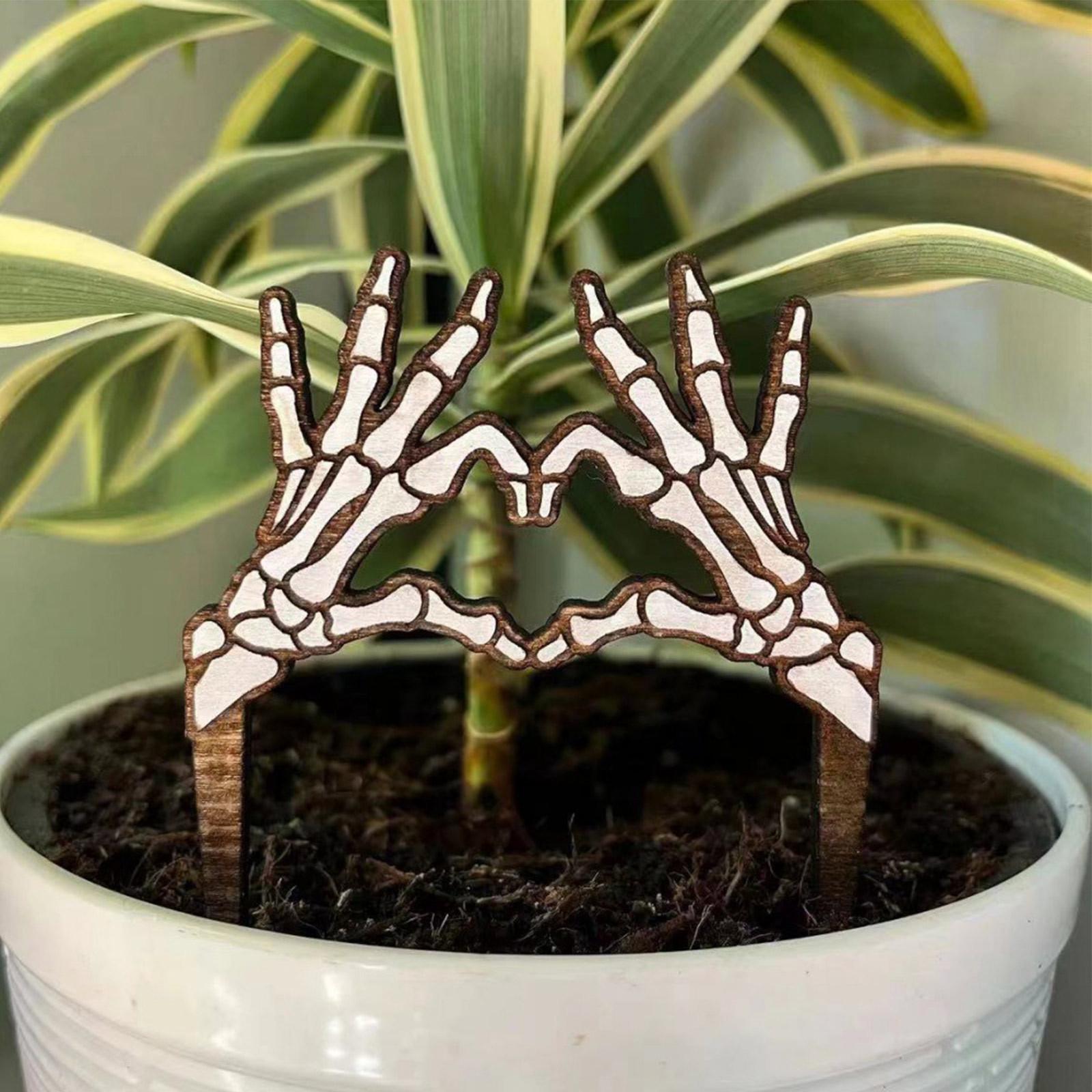 Fun Skeleton Hand Heart Flower Pot Wooden Card Holiday Party Funny Decoration Wooden Ornaments
Fun Skeleton Hand Heart Flower Pot Wooden Card Holiday Party Funny Decoration Wooden Ornaments