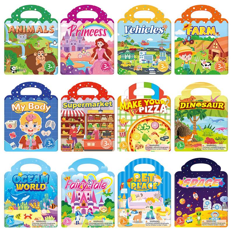 12pcs/set Reusable Sticker Book Multi-Theme Bubble Jelly Paste Sticker Portable Montessori Stickers Toys for Children Gifts
12pcs/set Reusable Sticker Book Multi-Theme Bubble Jelly Paste Sticker Portable Montessori Stickers Toys for Children Gifts