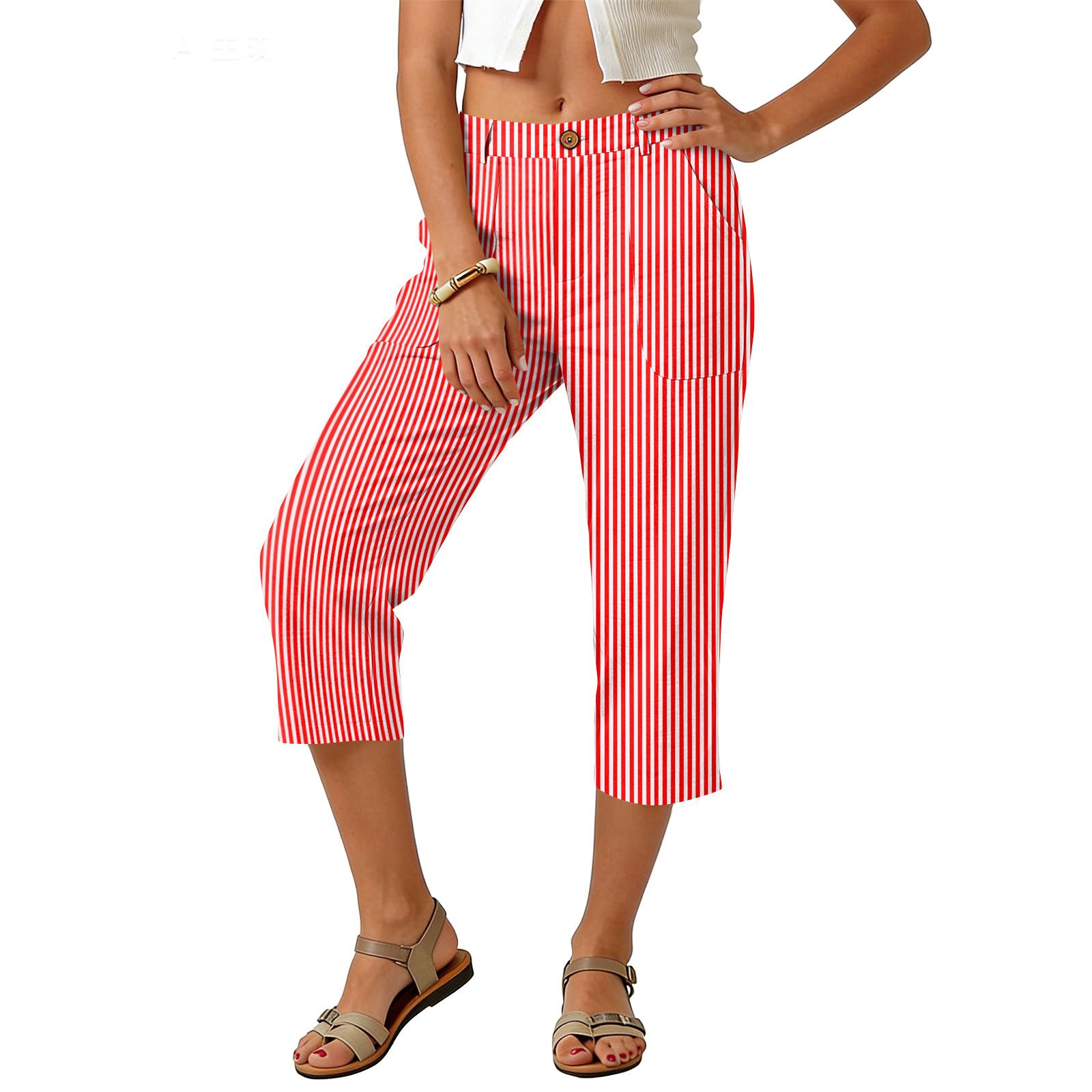 Women s High-Waisted Pocket Casual Pants, SweatpantsPants, Striped Pants XL кавун червоний колір
Women s High-Waisted Pocket Casual Pants, SweatpantsPants, Striped Pants XL кавун червоний колір