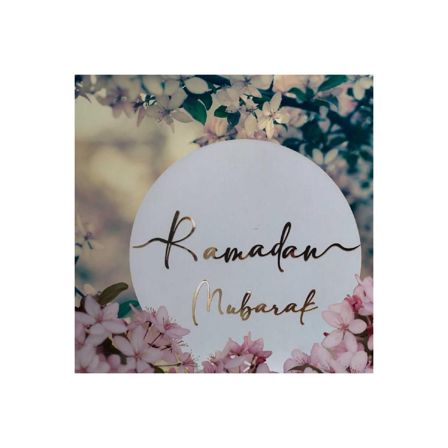 Ramadan Mubarak White Wood On Gold Plexi Table Table Sofra Unit Ornament Ramadan Feast 25*25 Cm білий
Ramadan Mubarak White Wood On Gold Plexi Table Table Sofra Unit Ornament Ramadan Feast 25*25 Cm білий